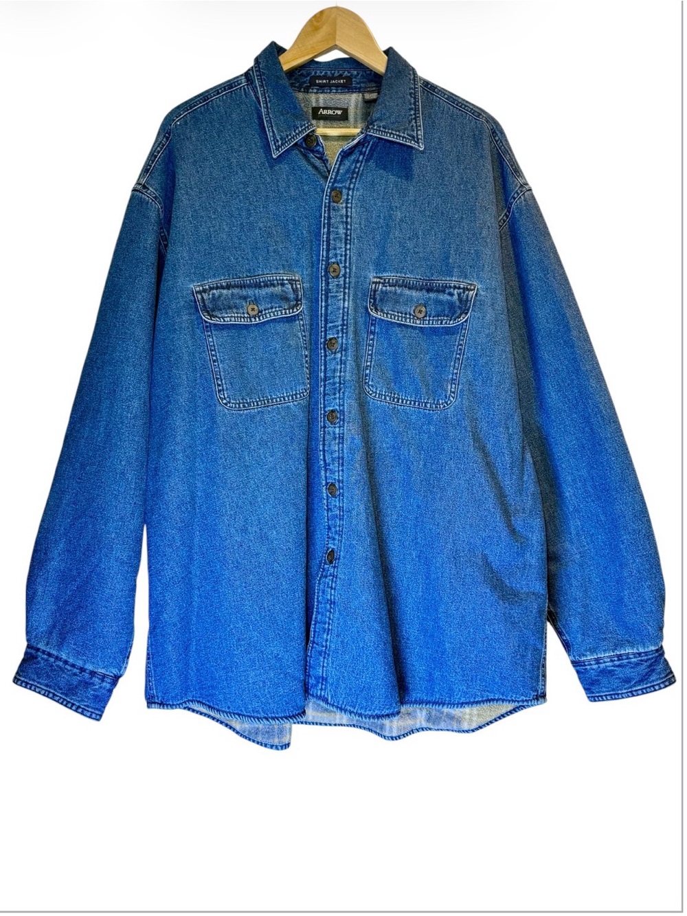 Arrow Denim Fleece Lined Shirt Jacket XL Shacket Work Utility